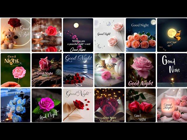 Good Night Images | Stunning Floral Greetings & Peaceful Wishes for Sweet Dreams @Bestwishes1