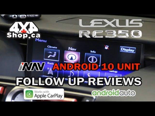 4x4 SHOP CANADA INAV 10.25" LEXUS ANDROID MULTIMEDIA SCREEN FOR LEXUS RC F REVIEW