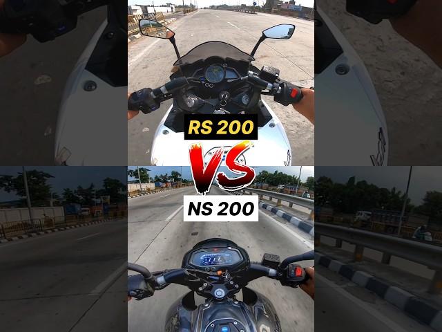 Pulsar RS 200 vs NS 200  Gear Challenge #shorts #ns200