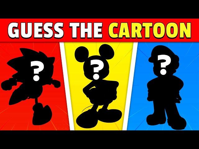 Guess the CARTOON character by its SHADOW  Cartoon Silhouette Quiz