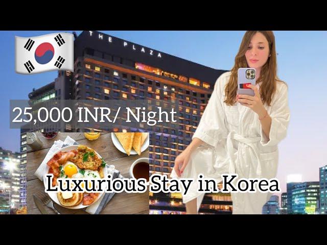 We Stayed at 5 star Hotel in Korea after marriage @25,000I ₹/ night + Indian Restaurant dinner