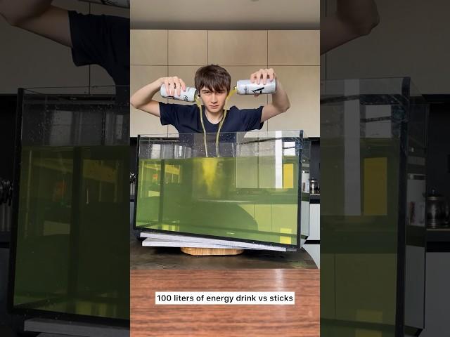 100 liters energy drink vs sticks 