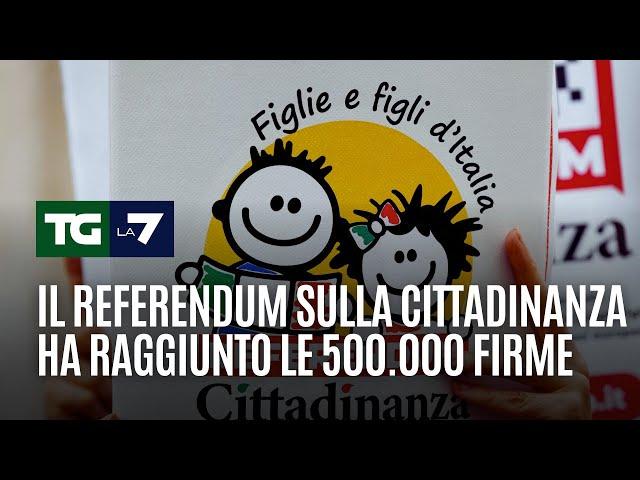 Il referendum sulla cittadinanza ha raggiunto le 500.000 firme