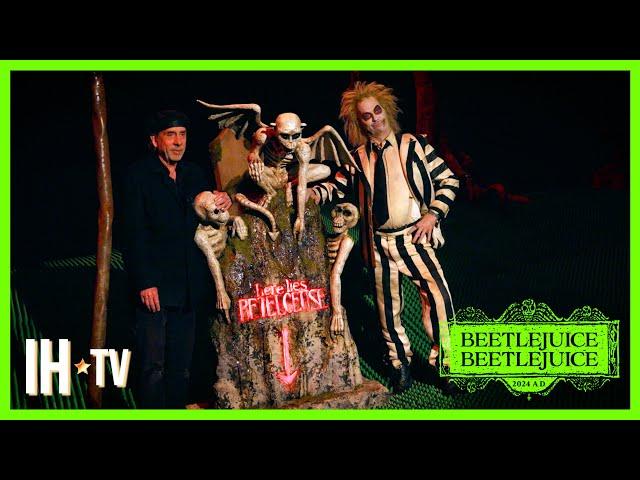 Michael Keaton & Tim Burton On Set Interview - Beetlejuice Beetlejuice (2024)