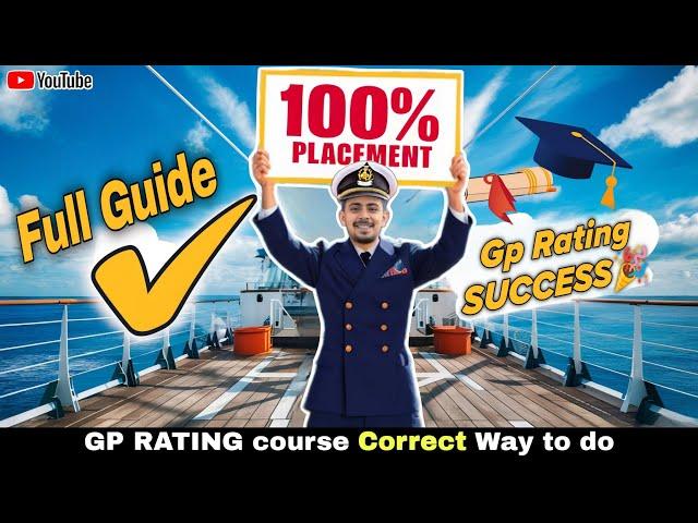 GP RATING Course Full Guide with 100% Placement || Skylar Rohit #merchantnavy #skylarrohit #gprating