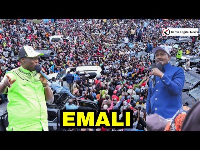 WAVE! History as Kalonzo Musyoka & Gachagua pull unbelievable massive crowd in Emali, Makueni!!