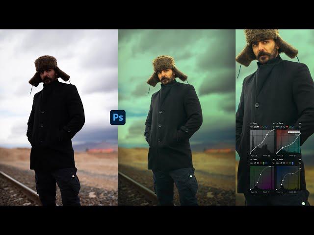 Cinematic fashion film Color Grading Tutorial 060# | Photoshop cc 2023