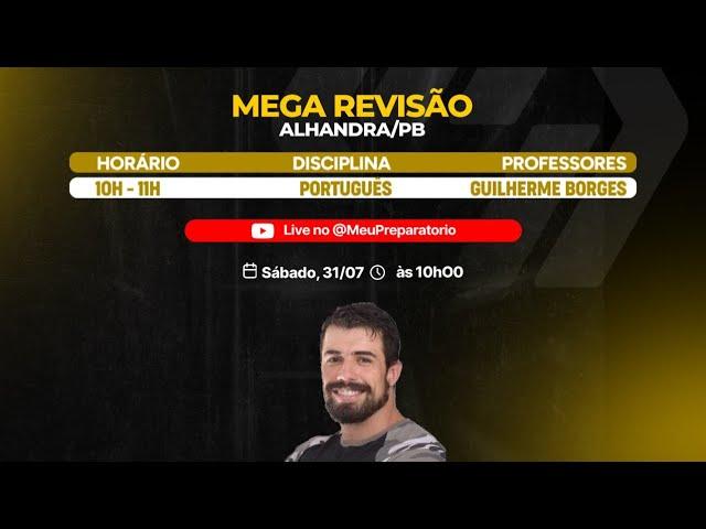 ALHANDRA/PB- MEGA REVISÃO - PORTUGUÊS