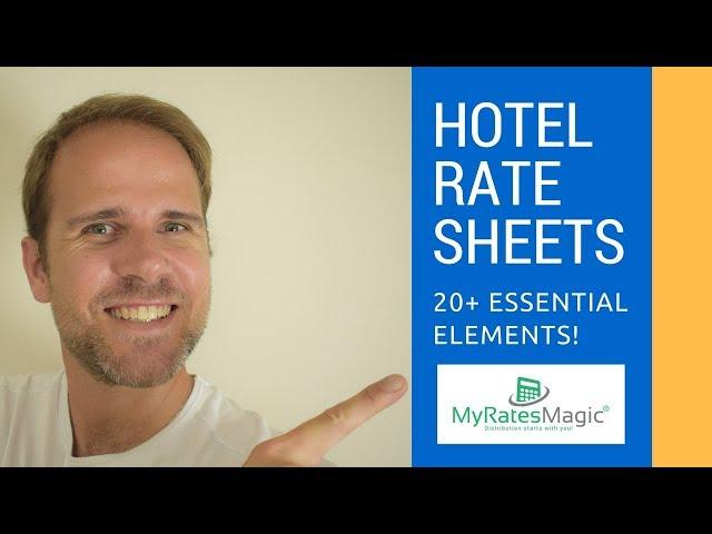 Hotel Revenue Management | Rate Sheets | 20+ essential secrets! Must Watch! (2022)