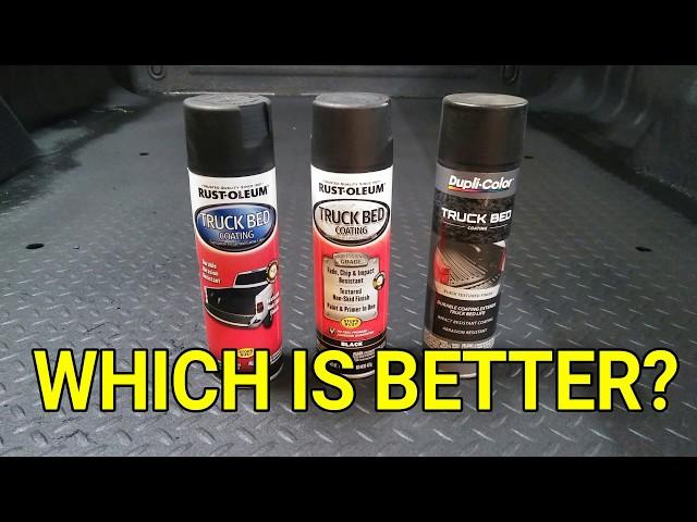 Truck Bed Liner Spray Can Comparison