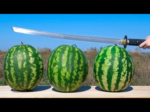 EXPERIMENT: KATANA VS WATERMELON
