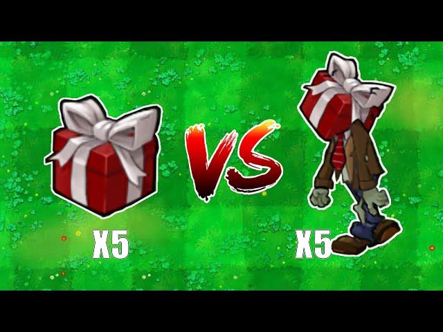 5 Random Plant Boxes VS 5 Blind Box Zombies, Super Fun! Plants vs Zombies Hybrid Challenge