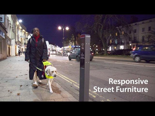 Responsive Street Furniture adapts public spaces to suit pedestrians' needs