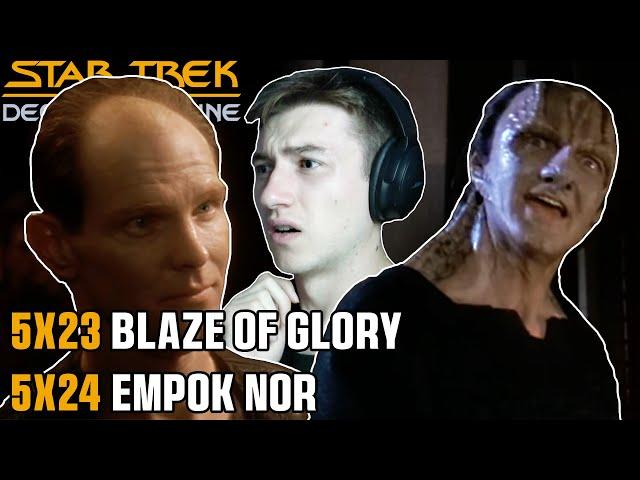 STAR TREK DS9 5x23/5x24 Blaze of Glory + Empok Nor REACTION | FIRST TIME WATCHING!!