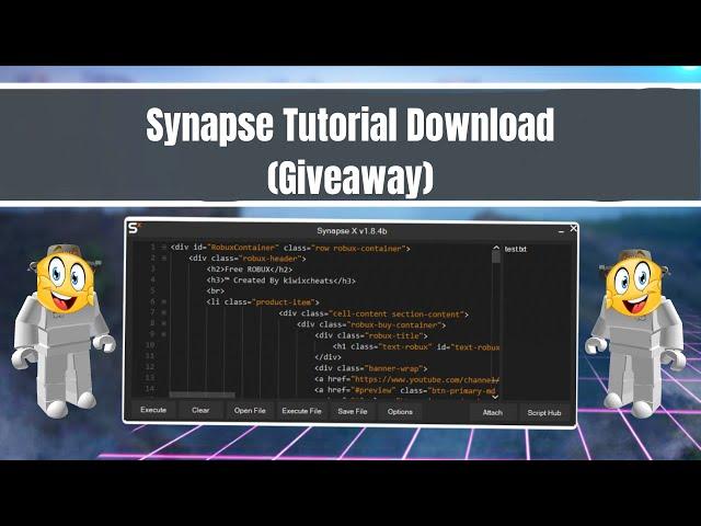 Synapse X Tutorial (Robux Give Away)