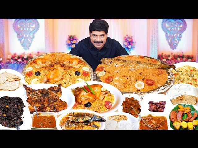 40ഓളം വെറൈറ്റി ഫുഡും കൂടെ ഞാനും   | Alhaja Grand Catering | Tasting Variety Food | Kishore Cooking