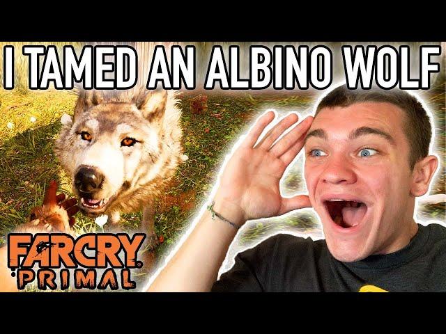 I TAMED A WILD ALBINO WOLF! Farcry Primal Pt.3 - Kendall Gray