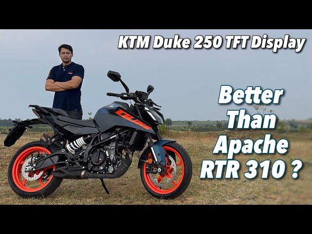 2024 KTM Duke 250 TFT Display Review - Better Than TVS Apache RTR 310 ??