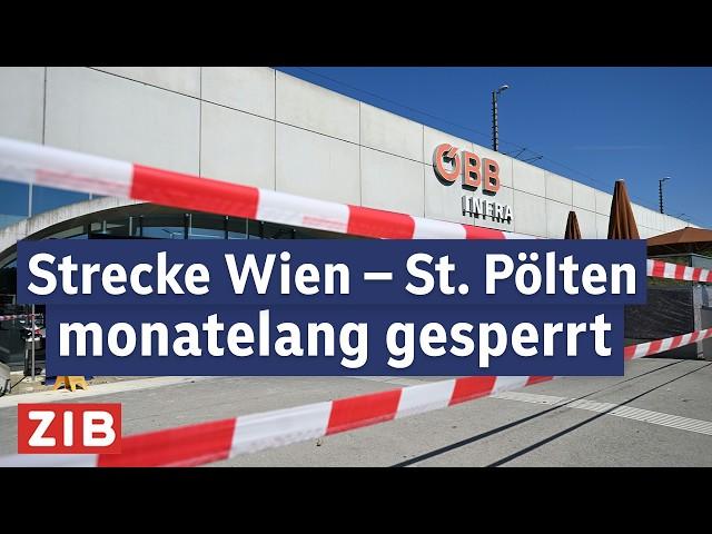 Zug-Chaos nach Hochwasser: Neue Weststrecke bleibt monatelang gesperrt | ZIB2 vom 23.09.2024