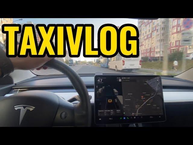 TAXIVLOG /РАБОТА ТАКСИСТА В МОСКВЕ/СМЕНА/TESLA и Алекс/ПРОБЛЕМЫ