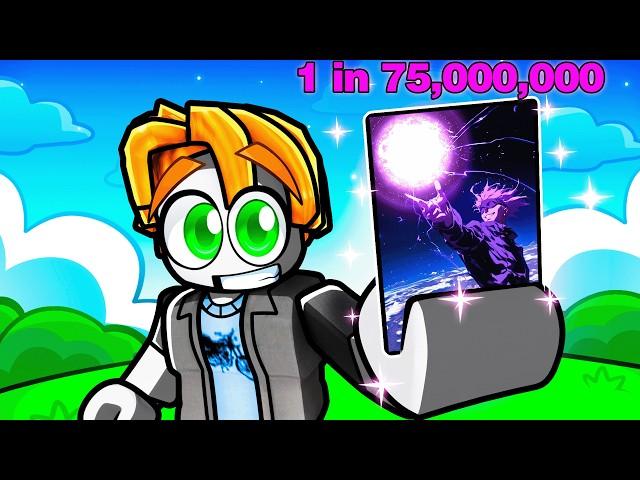 Spending 100,000$ Robux for IMPOSSIBLE Gojo Card in Roblox!