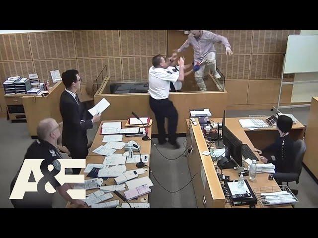 Court Cam: Man Fights Court Officers, Attempts Escape After Bail is Revoked | A&E