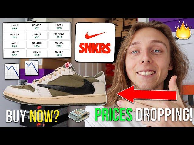 PRICES DROPPING! TRAVIS SCOTT JORDAN 1 LOW "MEDIUM OLIVE" RESELL PREDICTION + DROP DATE!