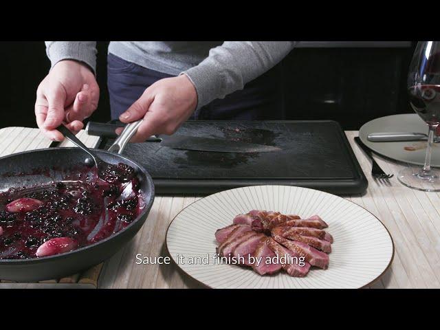 Sosa Home Gourmet recipe | Duck magret with blackcurrant sauce