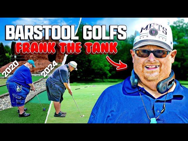 Frank The Tank Scrambles With Frankie For His First Round Ever | Barstool Golfs