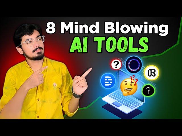 Top 8 Mind-Blowing AI Tools You Need in 2024!  | Free AI Tools for Everyone