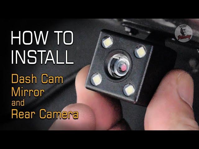 Vehicle Blackbox DVR Full HD 1080p Dual Dash Cam Mirror Easy Installation Guide | Connect Red Wire