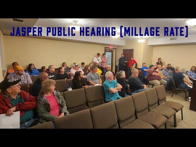 Jasper Public Hearing (Millage Rate) & Work Session | September 26, 2024