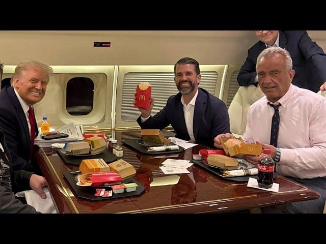 RFK Jr and Donald Trump Pose With McDonald’s Meal