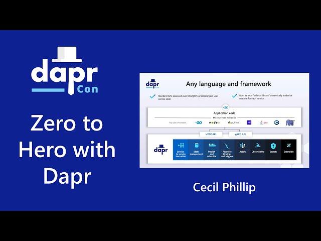 Zero to Hero with Dapr | DaprCon