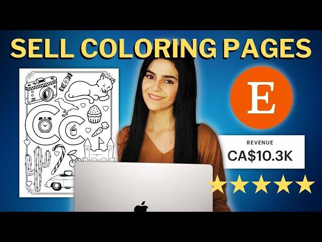 Create and Sell Printable COLORING PAGES on Etsy