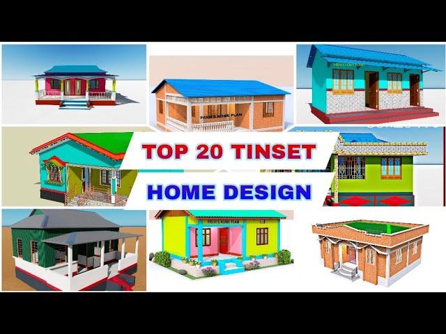 Top-20 tin shade home design by prem's home plan #premshomeplan #tinsethousedesign