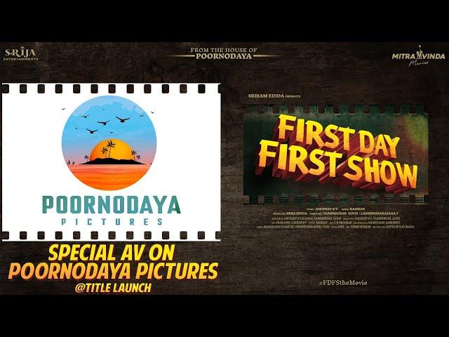 Special AV on Poornodaya Pictures Journey