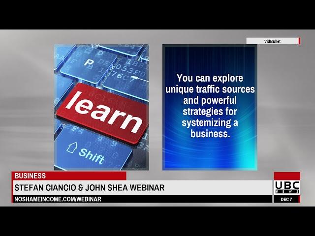 Stefan Ciancio No Shame In Income Internet Marketing Business Webinar Review