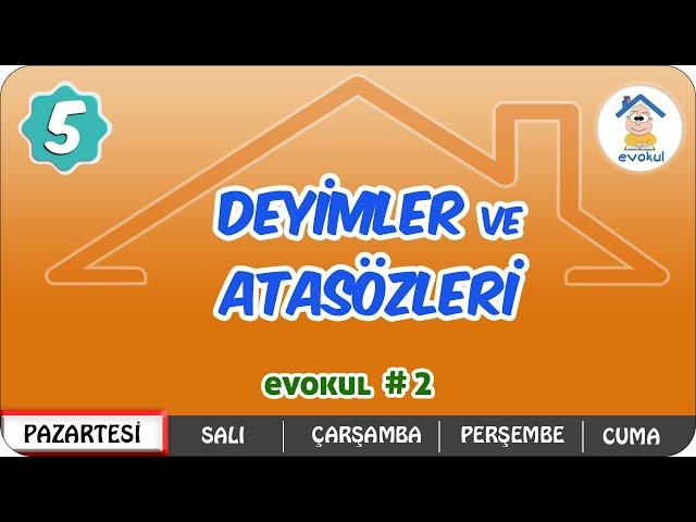 Deyimler ve Atasözleri | 5.Sınıf #uzaktanegitim #evokul Kampı