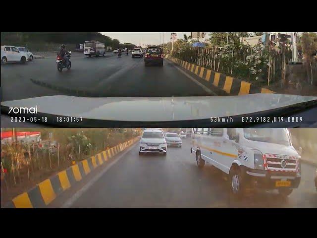 Live Crash captured on Dashcam | Automatic Emergency Breaking by ADAS | MG Astor Savvy AEB