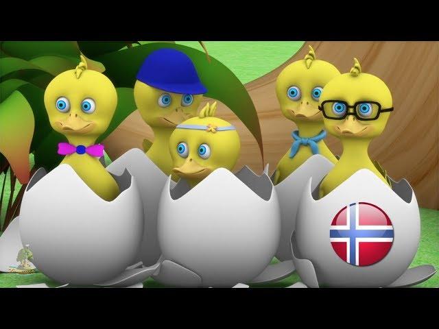 5 Små Ender | barnesanger på norsk | barnerim | Nursery Rhymes by Little Treehouse