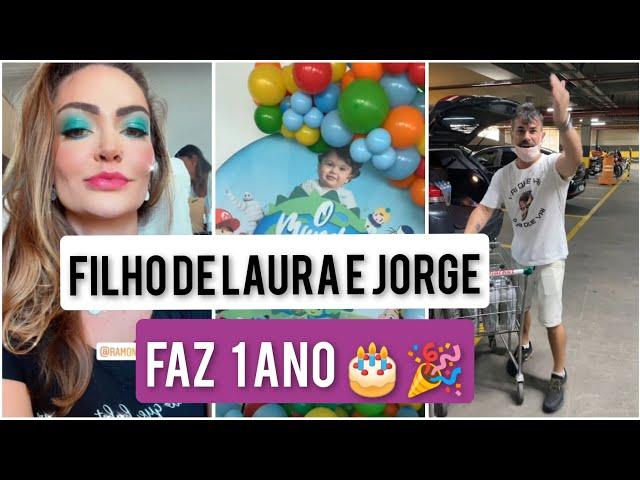 FILHO DE LAURA KELLER E JORGE COMPLETA 1 ANO COM DIREITO A FESTA