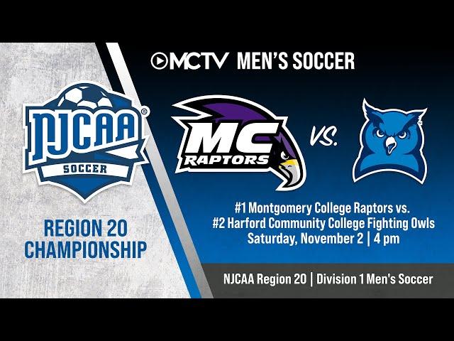 NJCAA Region 20 Men's Soccer Championship: MC Raptors vs. Harford/Hagerstown