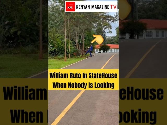 President William Ruto Walking in State House as he finishes a cup of tea with no sugar to a meeting