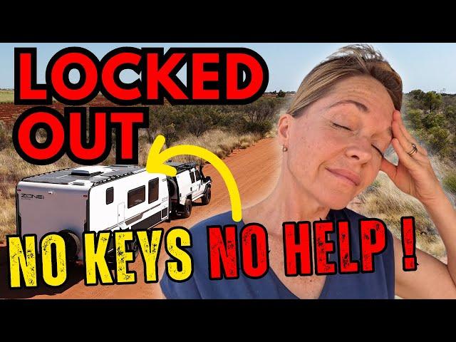 Locked out of our caravan and no idea where our keys are! What would you do? 