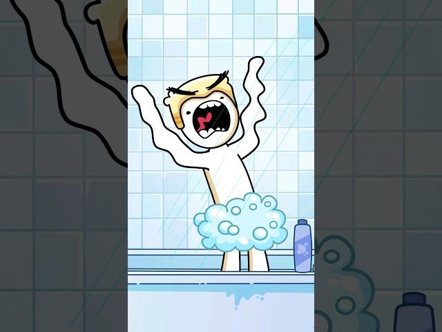 When You Get Shampoo in Your Eyes (Original Animation Meme) #shorts