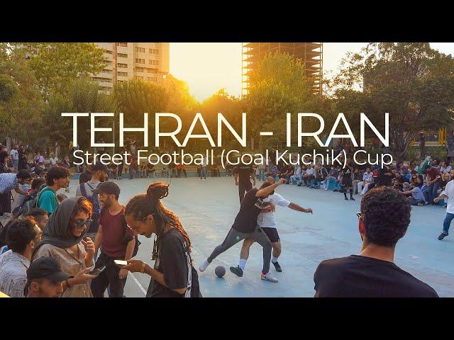 Street Football (Gol Kuchik) in Tehran, Iran. July 2022 - فوتبال گل‌ کوچیک، پارک هنرمندان تهران