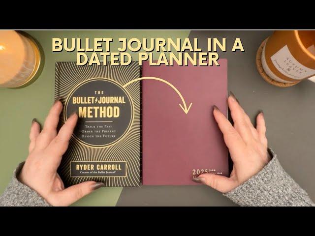 How I Bullet Journal in a Dated Planner featuring Sterling Ink