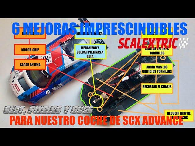 Seis mejoras imprescindibles para tu coche de Scalextric Advance 1.0