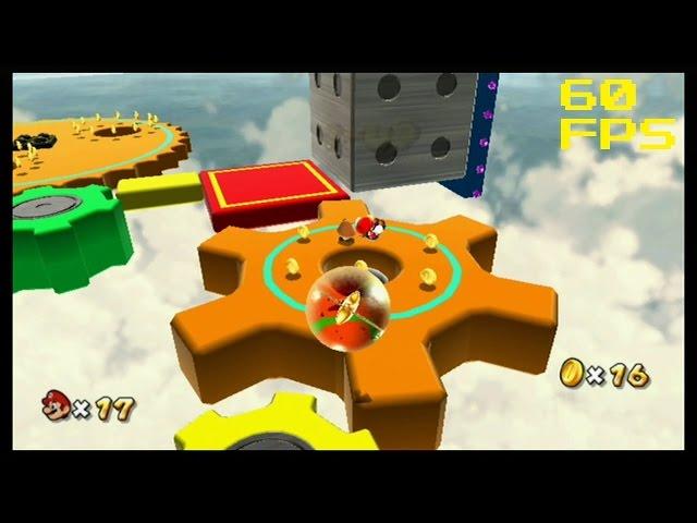 61. [60 FPS] Gizmos, Gears, and Gadgets - Rolling Gizmo Galaxy - Super Mario Galaxy